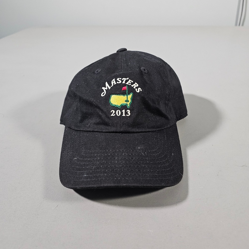 American Needle Masters Hat Mens OSFA Black 2013 Golf Tournament Baseball Cap